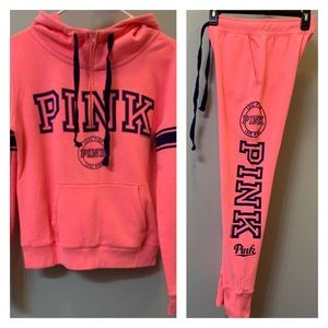 Victoria’s Secret pink set! Jogger,Size Extra Small